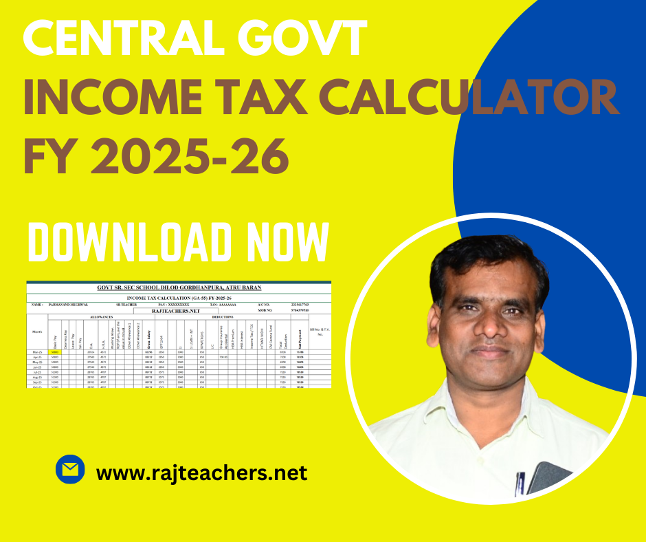 Income-Tax-Calculation-2025-26-For-Central-Govt-Employee